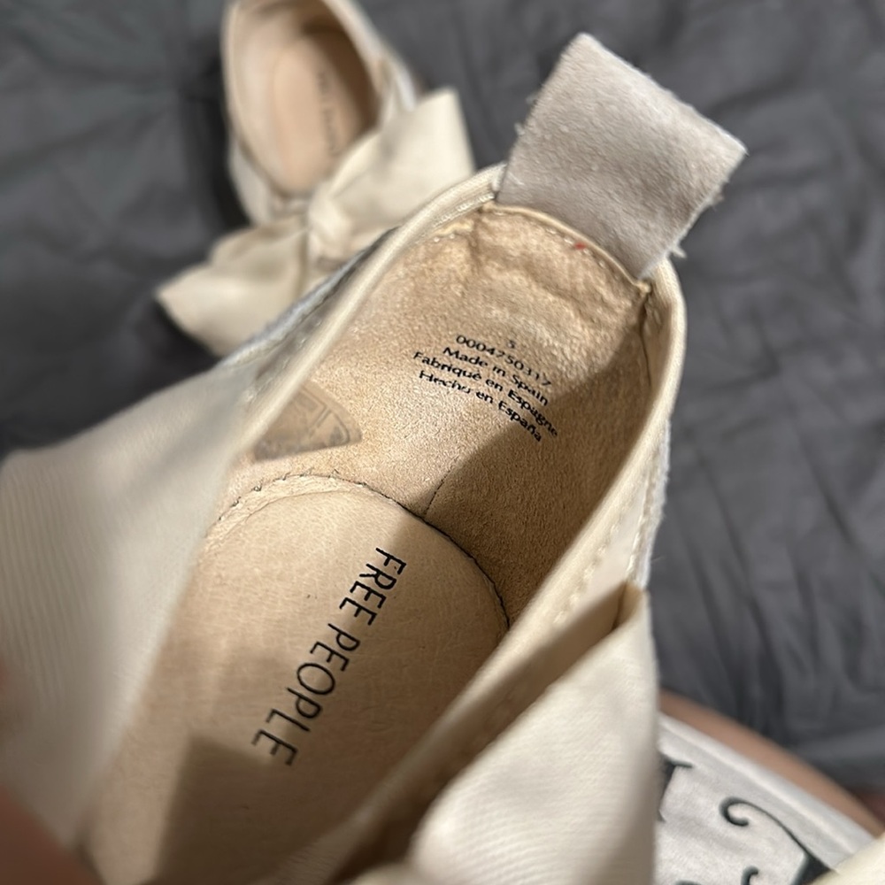 Free People Cream and Tan Espadrille Platform Sneaker - Picture 12 of 12